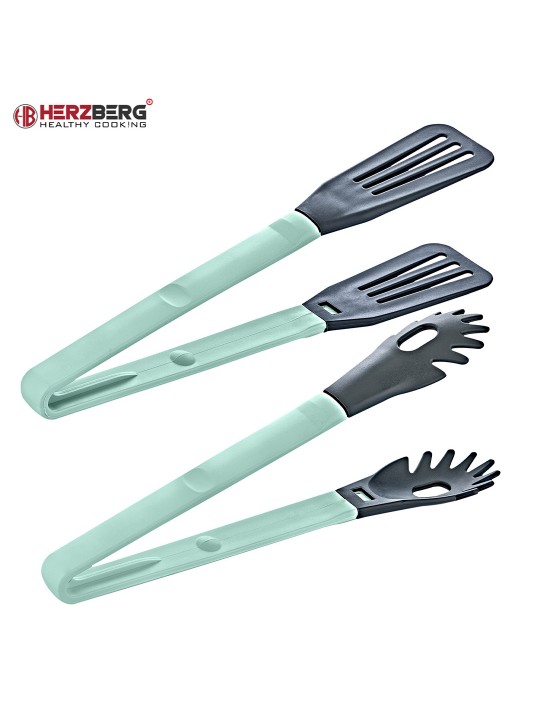 Herzberg Σετ εργαλεία κουζίνας 2 τμχ σε γαλάζιο χρώμα HG-2N1CK4BLU