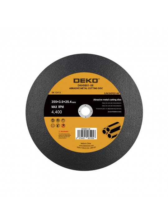 Δίσκος κοπής Μετάλλου 355x3.0x25.4mm Deko DKH0801-08