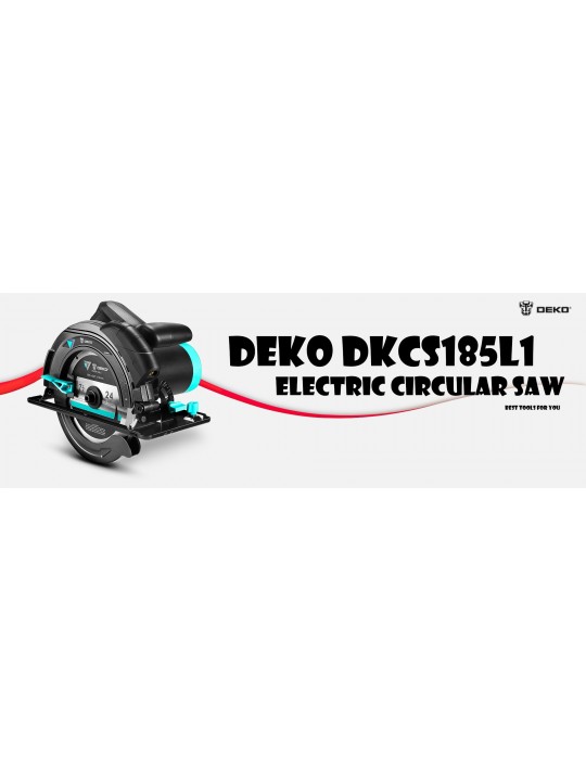 Ηλεκτρικό Δισκοπρίονο Χειρός 1500W DEKO DKCS185L1