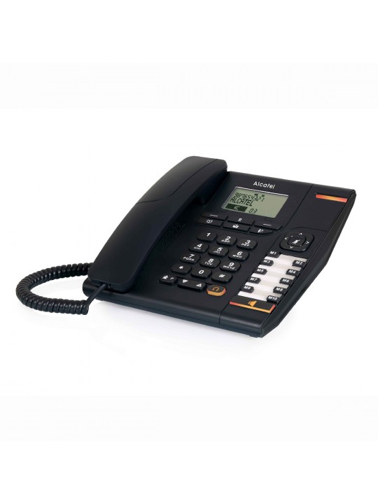 Σταθερό Ψηφιακό Τηλέφωνο Alcatel T880 Μαύρο, με Μεγάλη  Οθόνη, Ανοιχτή Ακρόαση και Υποδοχή Σύνδεσης Ακουστικού Κεφαλής (RJ9)