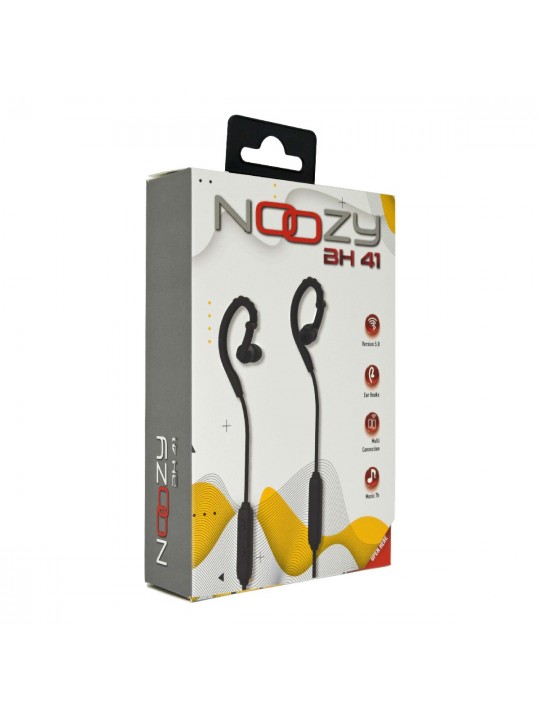 Bluetooth Hands Free Noozy BH41 V.5.0 με Εργονομικό Σχεδιασμό Multi Pairing Μαύρο