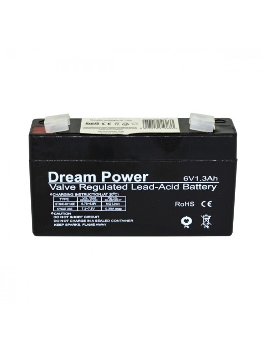 Μπαταρία για UPS AGM Dream Power (6V 1.3 Ah)