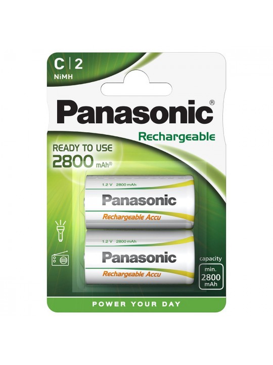 Μπαταρία Επαναφορτιζόμενη Panasonic size C HHR-2SRE/2B 2800mAh 1.2V Τεμ. 2
