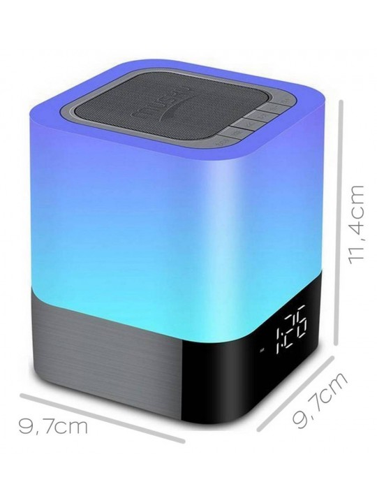 Φορητό Ηχείο Bluetooth Musky DY28 Plus 5W με Διάφ. Χρωματ Οθόνη Ξυπνητήρι Αισθ. Αφής Ενσωματωμένο Μικρόφωνο και USB