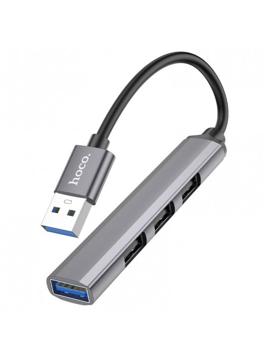 Hub USB Hoco HB26 USB3.0+ 3xUSB2.0 Γκρι