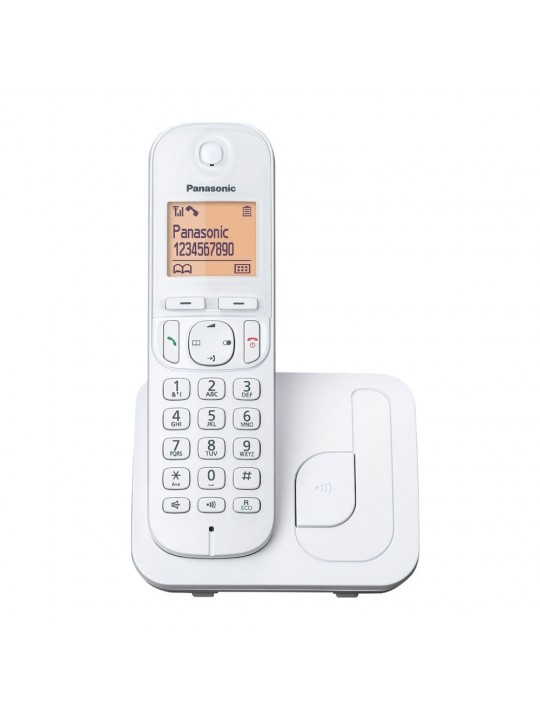 Ασύρματο Ψηφιακό Τηλέφωνο Panasonic KX-TGC250GRW με Πλήκτρο Αποκλεισμού Κλήσεων και Ανοιχτή Ακρόαση Λευκό