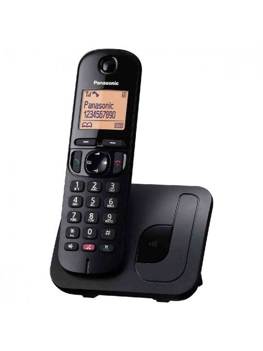 Ασύρματο Ψηφιακό Τηλέφωνο Panasonic KX-TGC250GRB με Πλήκτρο Αποκλεισμού Κλήσεων και Ανοιχτή Ακρόαση Μαύρο