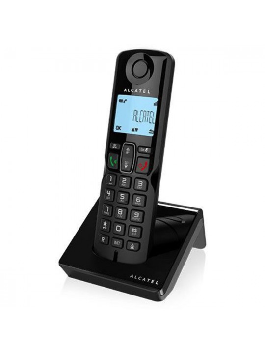Ασύρματο Ψηφιακό Τηλέφωνο Alcatel S280 EWE DUO με Ανοιχτή Ακρόαση και Δυνατότητα Αποκλεισμού Κλήσεων Μαύρο