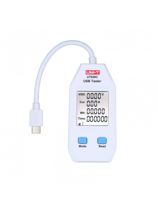 USB-C Tester UT658C με Ενδείξεις Volt, Amper, mAh