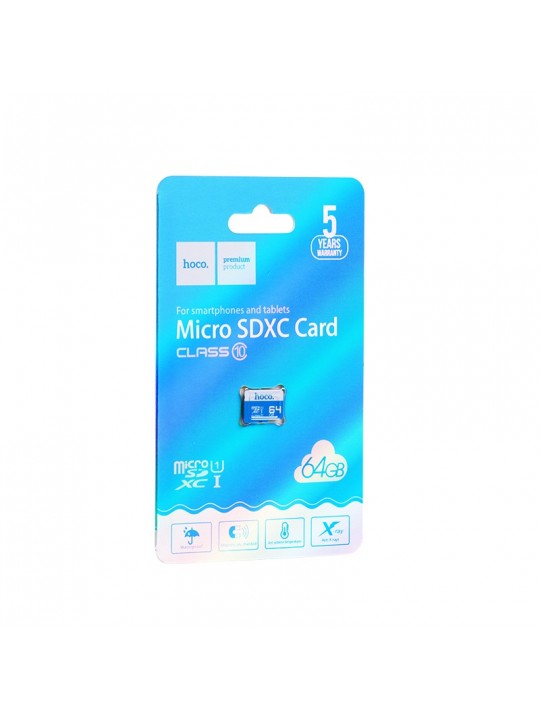 Κάρτα Μνήμης Hoco MicroSDHC 64GB Class 10