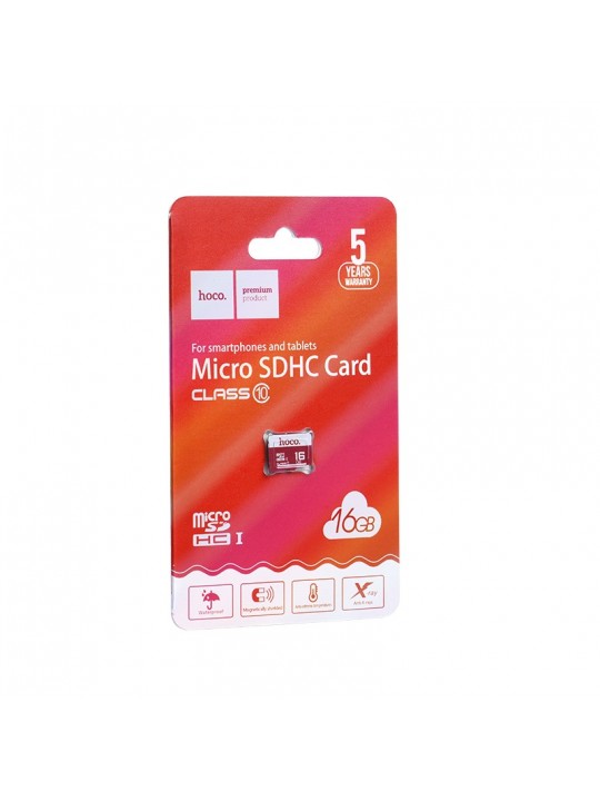 Κάρτα Μνήμης Hoco MicroSDHC 16GB Class 10