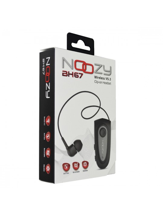Bluetooth Hands Free Noozy Roller BH67 Bluetooth V.5.3 με Δόνηση Multi Pairing Γκρι