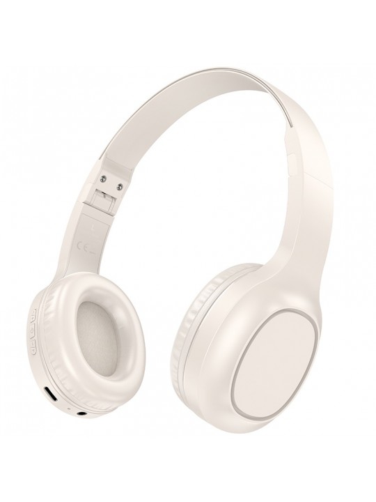 Wireless Ακουστικά Stereo Hoco W46 Charm V5.3 200mAh AUX Λευκά