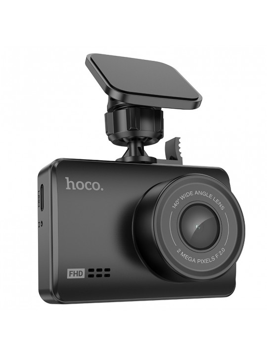 Καταγραφική Κάμερα Αυτοκινήτου Hoco DV2 1080p/30fps 200mAh WiFi FullHD Γωνία Λήψης 140° 2.45