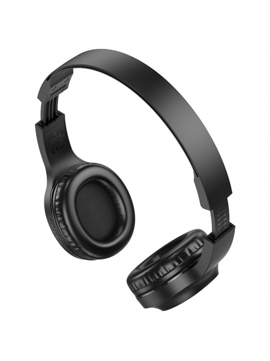 Wireless Ακουστικά Stereo Hoco W46 Charm V5.3 200mAh AUX Μαύρα