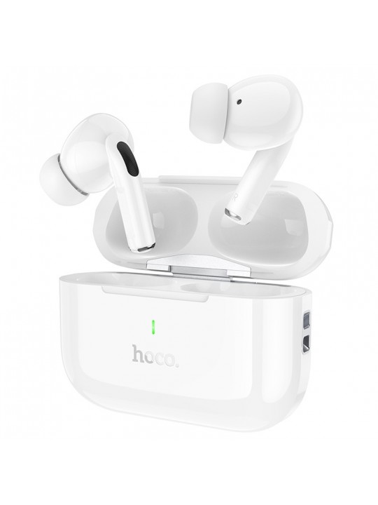 Wireless Hands Free Hoco EW59 TWS V5.3 300mAh Συμβατό με Siri και 4 Ώρες Ομιλίας Λευκά