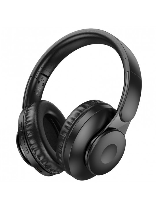 Wireless Ακουστικά Stereo Hoco W45 Enjoy V5.3 4 00mAh AUX Μαύρα