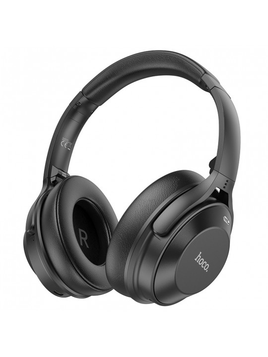 Wireless Ακουστικά Stereo Hoco W37 Sound V5.3 500mAh AUX Active Noise Cancellation Μαύρα