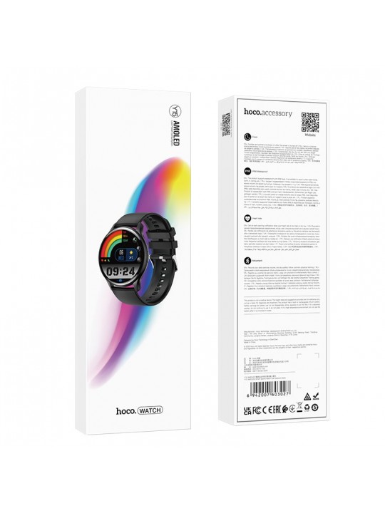 Smartwatch Hoco Y15 IP68 AMOLED Οθόνη 1.43