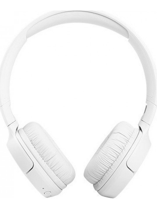 Bluetooth Ακουστικά Stereo JBL JBLT510  Over-ear Pure Bass Sound Multipoint Υποστηρίζει Voice Assistant με 40hr Λειτουργίας Λευκά