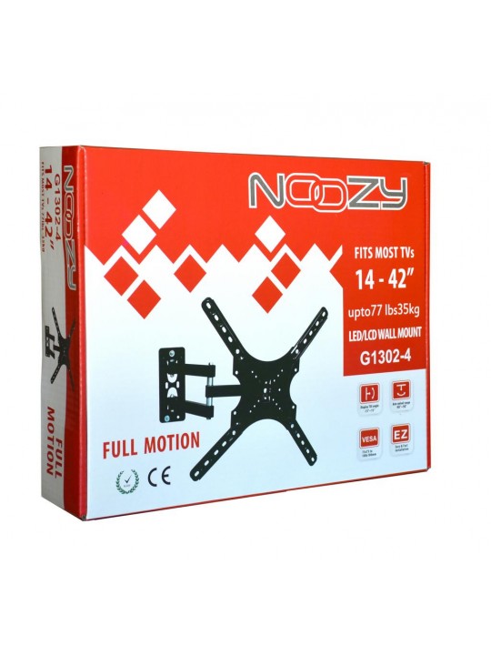 Βάση Στήριξης Noozy G1302-4 για Τηλεοράσεις 14'' - 42'' VESA από 50x50mm έως 400x400mm. Μέγιστη αντοχή βάρους 35kg