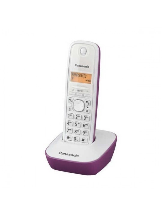 Ασύρματο Ψηφιακό Τηλέφωνο Panasonic KX-TG1611GRF Λευκό-Μώβ
