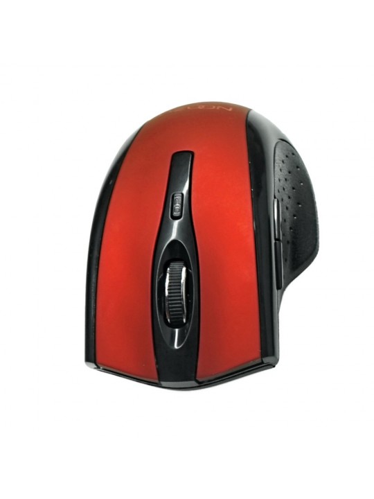 Ασύρματο Ποντίκι Noozy SW-16 USB 6D 2.4GHz με 6 Πλήκτρα και 1600DPI Μαύρο-Κόκκινο