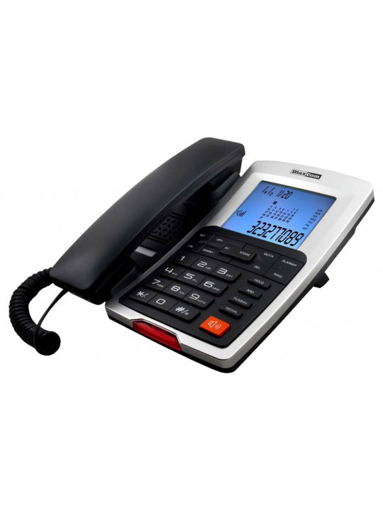 Σταθερό Ψηφιακό Τηλέφωνο Maxcom KXT709 Γκρί - Ασημί με Οθόνη, Ανοιχτή Ακρόαση και Ένδειξη Εισερχόμενης Κλήσης Led