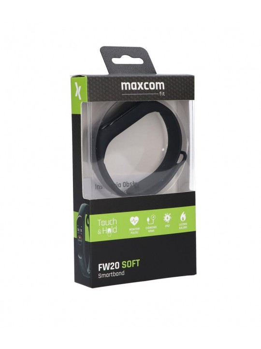Maxcom Smartband FW20 Soft Μαύρο IP67 Silicon Band