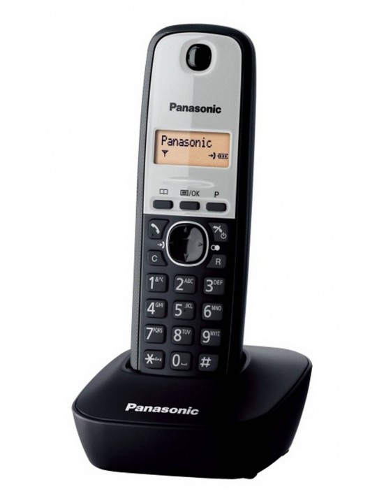 Ασύρματο Ψηφιακό Τηλέφωνο Panasonic KX-TG1611GRG Μαύρο-Ασημί
