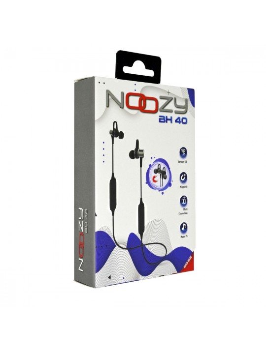 Bluetooth Hands Free Noozy BH40 Sport Magnetic Necklace Multi Pairing Γκρι