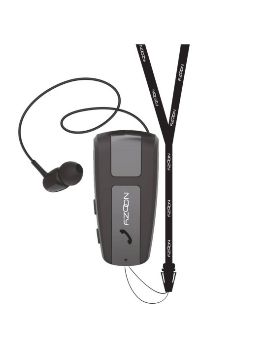 Bluetooth Hands Free Noozy Roller BH68 V.5.0 με Δόνηση και Strap Λαιμού Multi Pairing Μαύρο