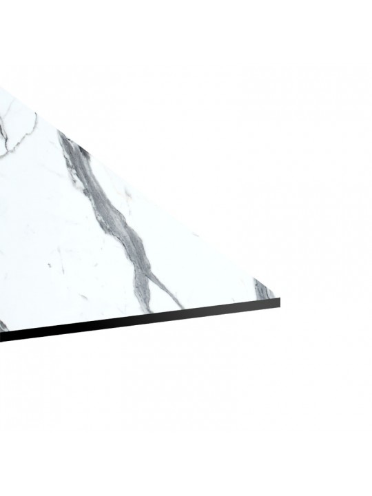 Επιφάνεια τραπεζιού Melody pakoworld HPL λευκό μαρμάρου 70x70εκ πάχους 12mm
