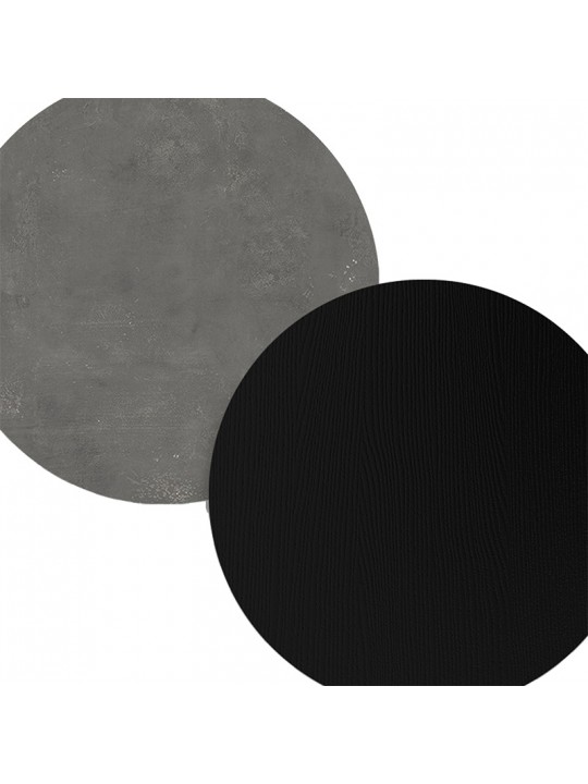 Σύνθετο σαλονιού επιτοίχιο Topaz pakoworld ανθρακί-μαύρο 174.5x27x145εκ