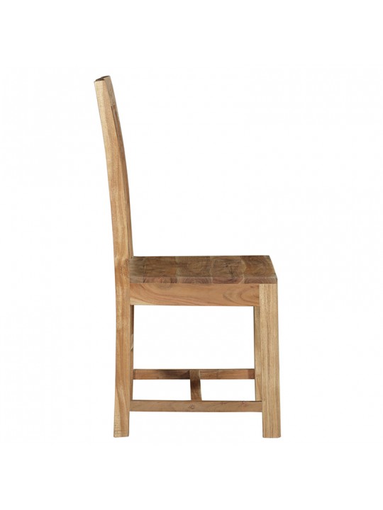 Καρέκλα Celine pakoworld μασίφ ξύλο ακακίας καρυδί