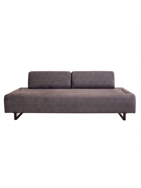 Καναπές-κρεβάτι PWF-0595 pakoworld 3θέσιος ύφασμα ανθρακί 220x90x80εκ