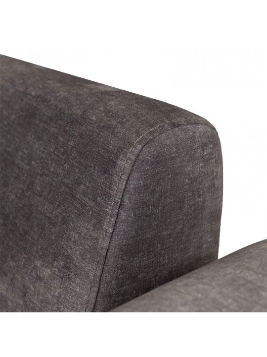 Καναπές κρεβάτι με βοηθητικό τραπέζι PWF-0595 pakoworld ύφασμα ανθρακί 220x90x80εκ