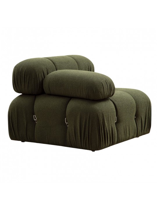 Πολυμορφικός καναπές Divine με ύφασμα σε χρώμα πράσινο 288/190x75εκ