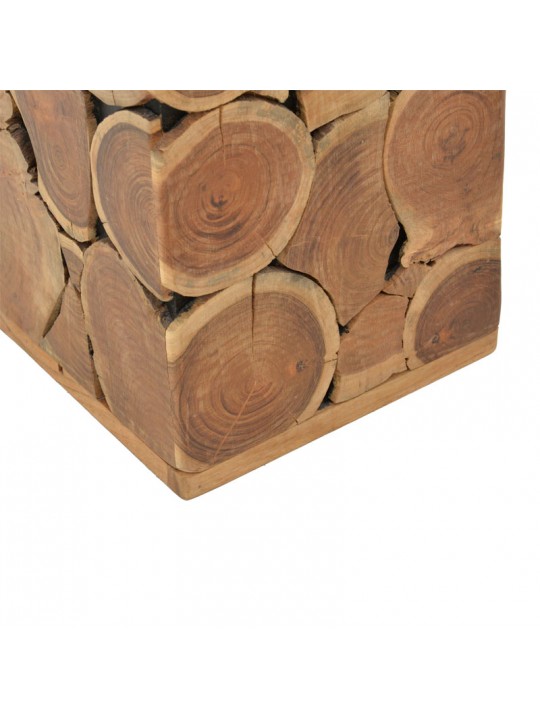 Σκαμπό Jaret pakoworld μασίφ ξύλο ακακίας φυσικό 36x36x53εκ