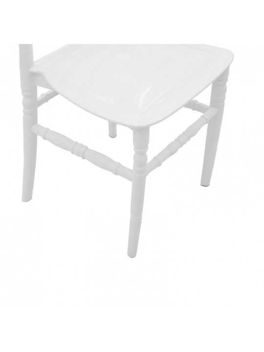 Καρέκλα catering Tiffany pakoworld PP λευκό 40x45x90εκ
