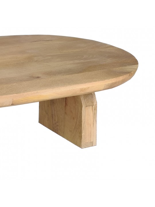Τραπέζι σαλονιού Kane Inart φυσικό μασίφ ξύλο ακακίας 110x72x38εκ