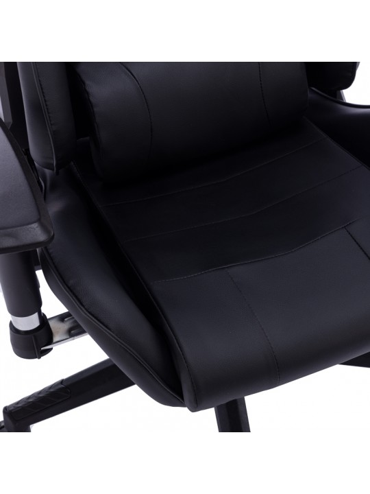 Καρέκλα γραφείου gaming Mazol pakoworld pu μαύρο 66x56x135εκ