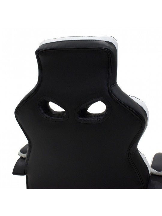 Καρέκλα γραφείου εργασίας GARMIN - Bucket pakoworld PU μαύρο-λευκό