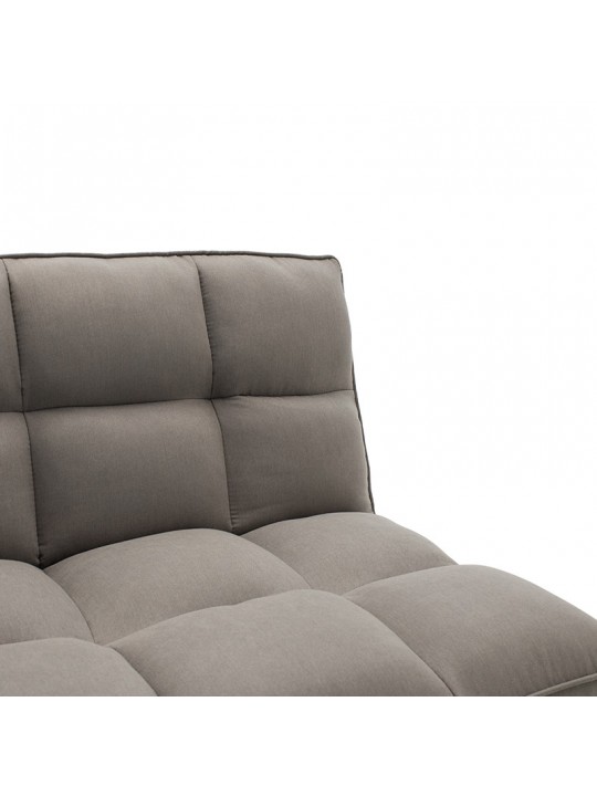 Καναπές-κρεβάτι Rebel pakoworld 3θέσιος με ύφασμα γκρι 189x92x82εκ