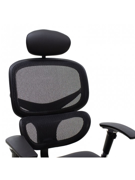 Καρέκλα γραφείου διευθυντή Freedom pakoworld Premium Quality μαύρο pu-mesh