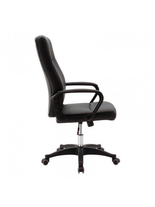 Καρέκλα γραφείου διευθυντή Roby pakoworld με pu χρώμα μαύρο