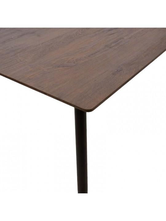 Τραπέζι Shazam pakoworld MDF επεκτεινόμενο χρώμα καρυδί 120-160x80x76εκ